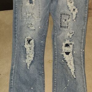 Rue21 Distressed Blue Jeans